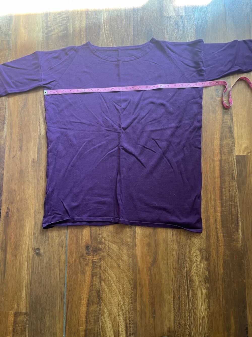 Aubergine Tunic Crewneck Sweater